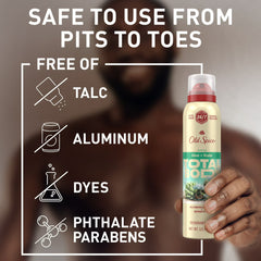 Old Spice Total Body Deodorant Spray, Aloe + Rain, 3.5oz