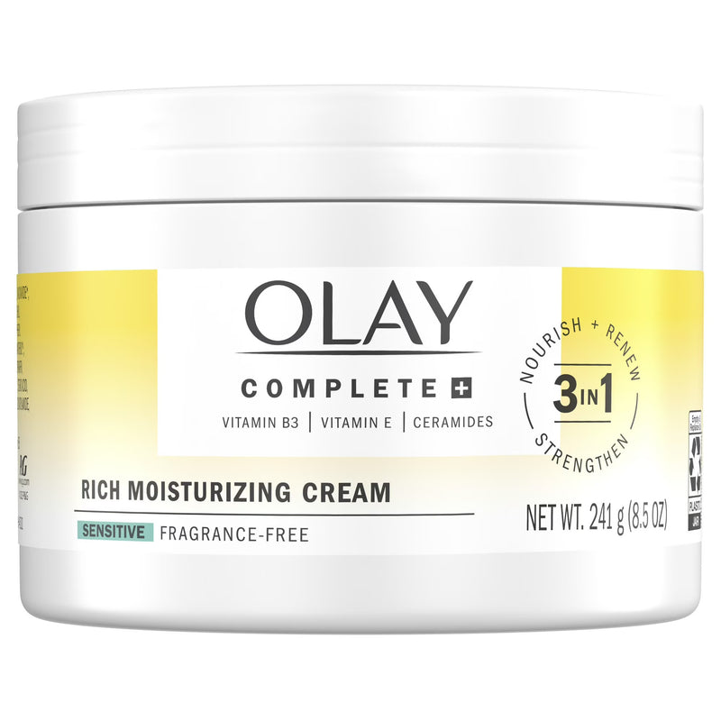 Olay Complete + Rich Moisturizing Cream, Sensitive, 8.5oz