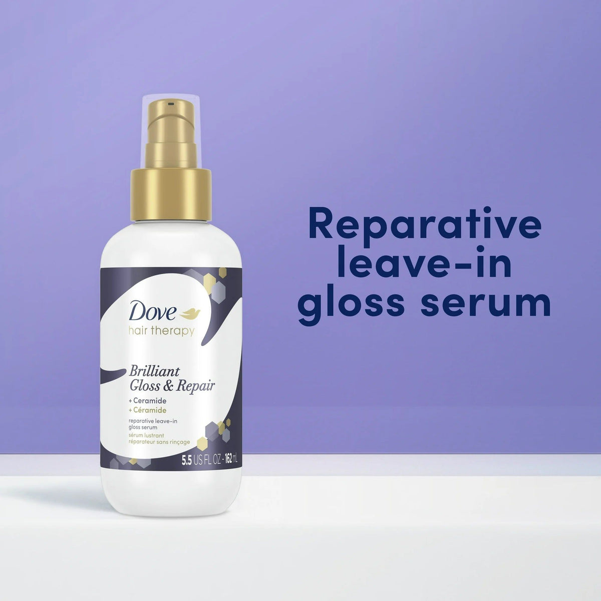 Dove Hair Therapy Brilliant Gloss & Repair Leave-in Hair Treatment, 5.5 Oz -