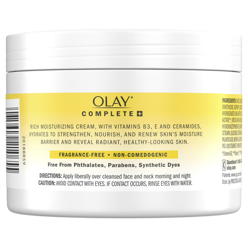 Olay Complete + Rich Moisturizing Cream, Sensitive, 8.5oz