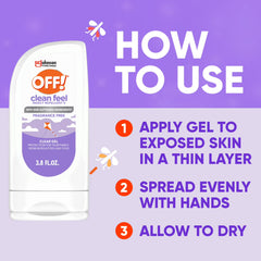 OFF! Clean Feel Insect Repellent Gel, Fragrance Free, 3.8oz