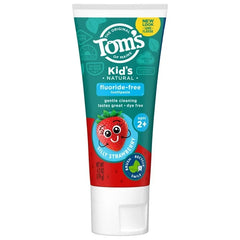 Tom's of Maine Kid's Natural Fluoride-Free Toothpaste, Silly Strawberry, 4.2 oz