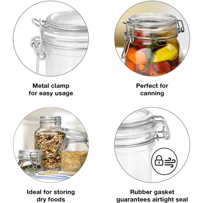 Bormioli Rocco Fido Clear Jar with Chalkboard, 25 Oz / 0.75 L - First Choice Buying