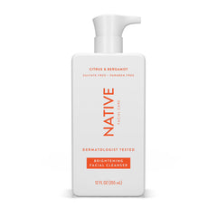 Native Brightening Facial Cleanser, Citrus & Bergamot, 12oz