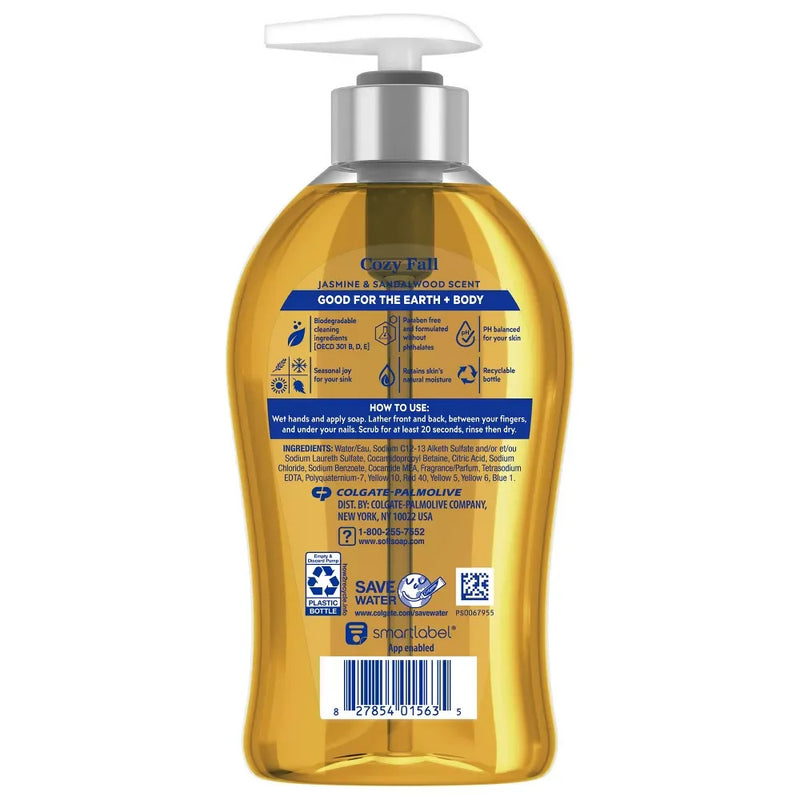 Softsoap Liquid Hand Soap, Cozy Fall Jasmine & Sandalwood, 11.25 oz