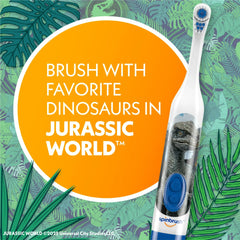Spinbrush Kids Battery Powered Soft Bristle Toothbrush, Jurassic World