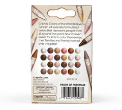 Crayola Colors of the World Crayons, 24 Count