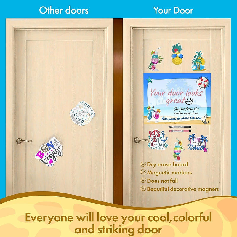 Crazy Cruise Door Decorations Magnetic 10-Piece Set - First Choice Buying