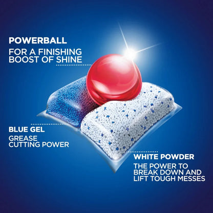 Finish Power, Automatic Dishwasher Detergent Powerball, 84 Tabs, image 3
