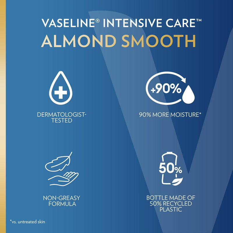 Vaseline Intensive Care Lotion, Almond Smooth, 10oz