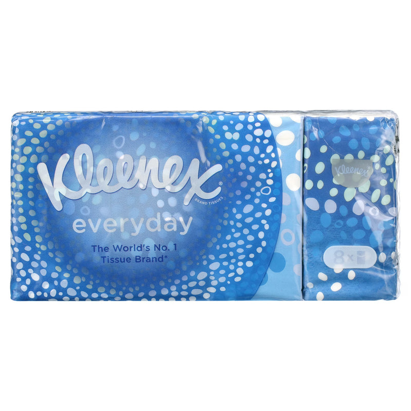 Kleenex Everyday Tissues, Pocket Packs, 9 Count, 8-Pack