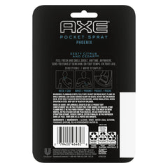 Axe Phoenix Pocket Spray Fragrance, Instant Fresh, 0.57 oz (17ml)