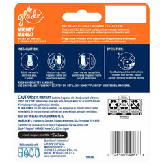 Glade PlugIns Scented Oil Air Freshener Refills, Mighty Mango, 0.67 oz, 2 Count