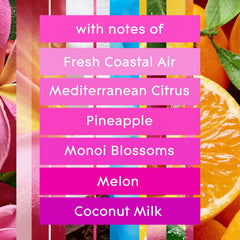 Glade PlugIns Scented Oil Refills, Variety Pack: Exotic Tropical Blossoms & Coastal Sunshine Citrus, 0.67oz, 5 Count