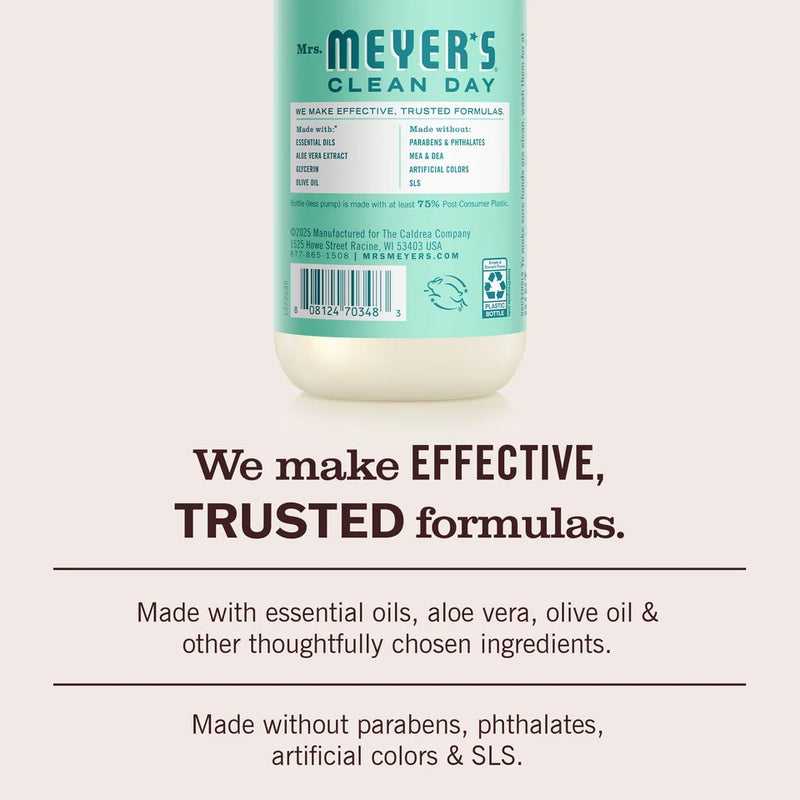 Mrs. Meyers Clean Day Liquid Hand Soap, Mint, 12.5oz