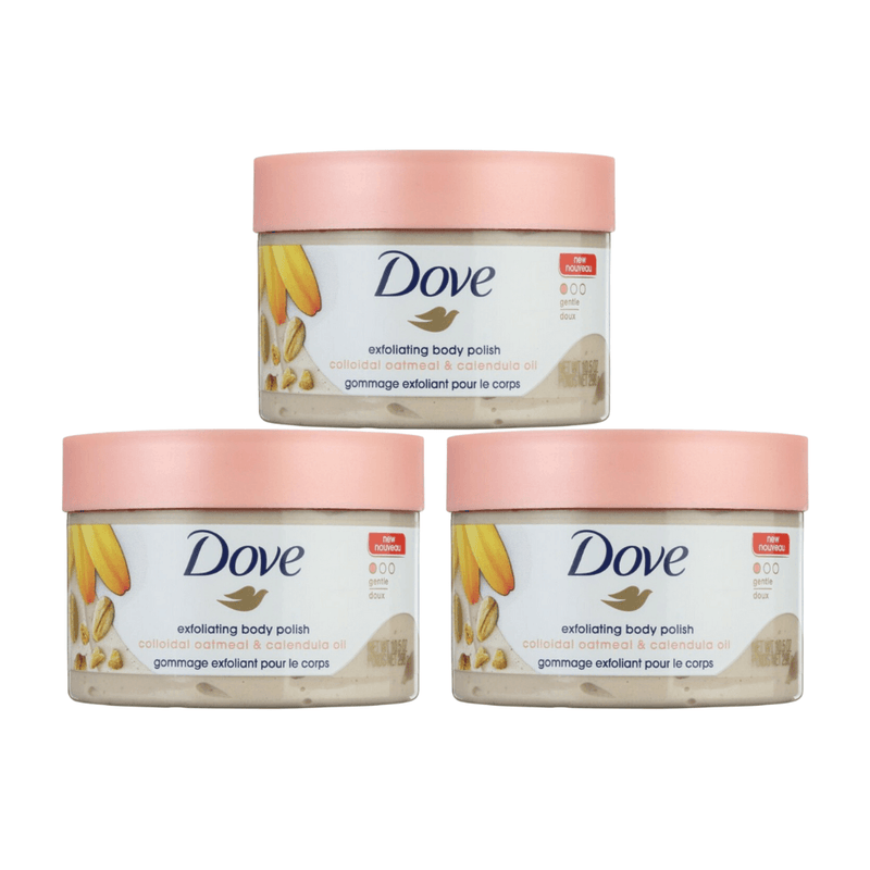 Dove Exfoliating Body Polish, Colloidal Oatmeal and Calendula Oil, 10.5 oz - First Choice Buying