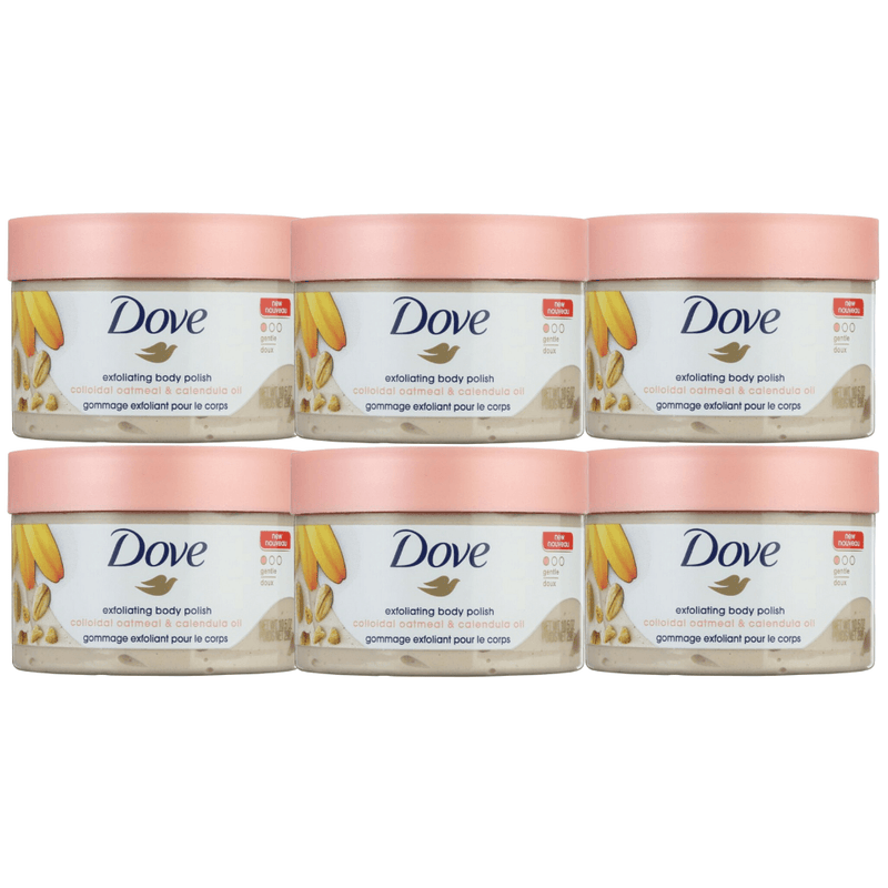Dove Exfoliating Body Polish, Colloidal Oatmeal and Calendula Oil, 10.5 oz - First Choice Buying