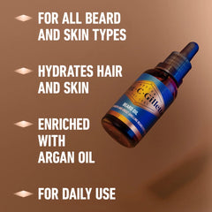 King C. Gillette Beard Oil with Argan Oil, 1oz (30ml)