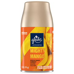 Glade Automatic Spray Air Freshener Refills, Limited Edition Scent Mighty Mango, 6.2oz