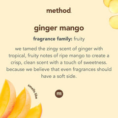 Method Laundry Detergent, Ginger Mango, 8.1oz