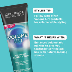 John Frieda Volume Lift Weightless Conditioner, 8.45oz
