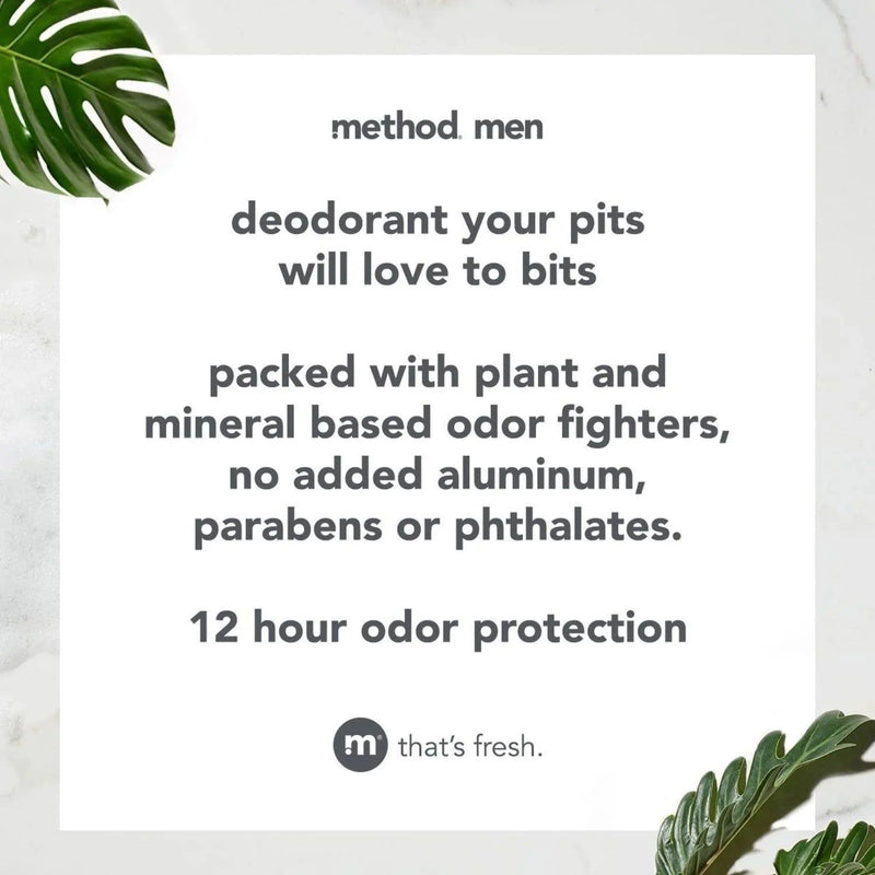 Method Men Stick Deodorant & Bar Soap Set, Cedar + Cypress Scent