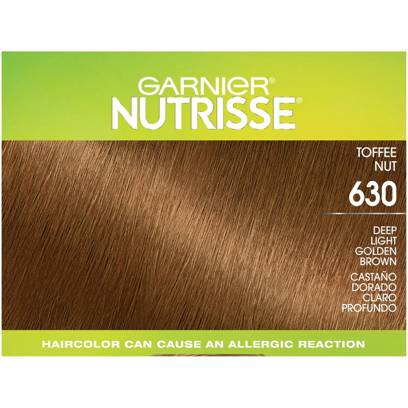 Garnier Nutrisse Ultra Coverage Nourishing Hair Color Creme, 630 Deep Light Golden Brown