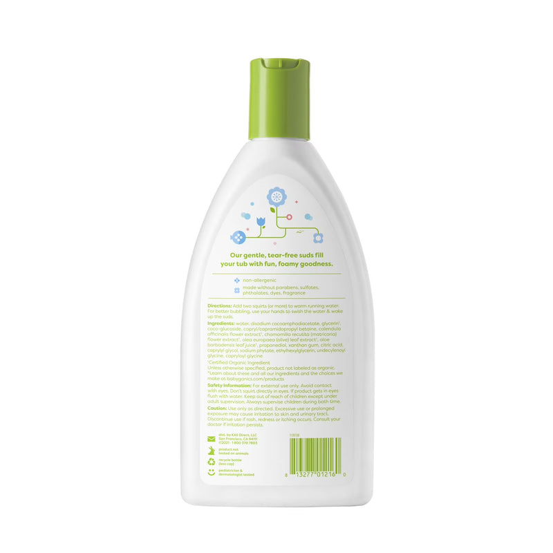 Babyganics Bubble Bath, Fragrance Free, 20oz