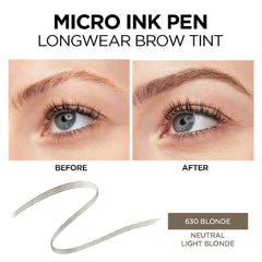 L'Oreal Paris Micro Ink Pen by Brow Stylist with Precision Comb Tip, 630 Blonde