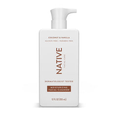 Native Moisturizing Facial Cleanser, Coconut & Vanilla, 12oz