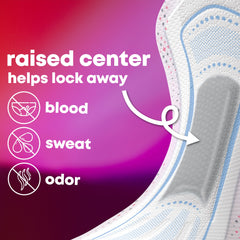 U by Kotex Balance Ultra Thin Pads with Wings, Overnight, 13 Count