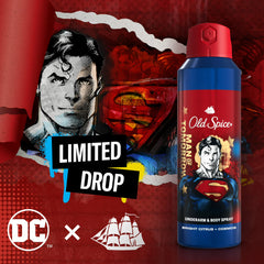Old Spice Underarm & Body Spray, Superman, Bright Citrus & Cosmos, 5.1 oz