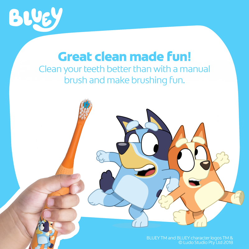 Colgate Kids Battery Powered Toothbrush, Bluey
