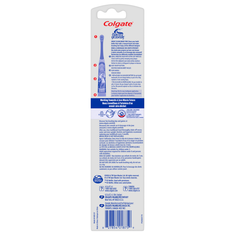 Colgate Kids Battery Powered Toothbrush, Unicorn Academy