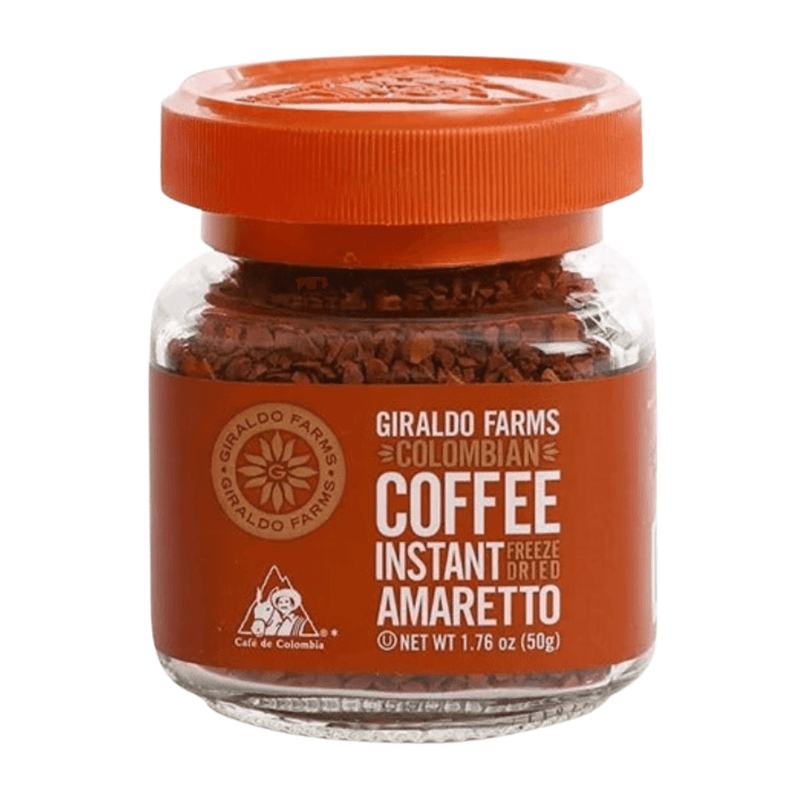 Giraldo Farms Amaretto Colombian Instant Freeze Dried Coffee, 1.76 Oz. - First Choice Buying