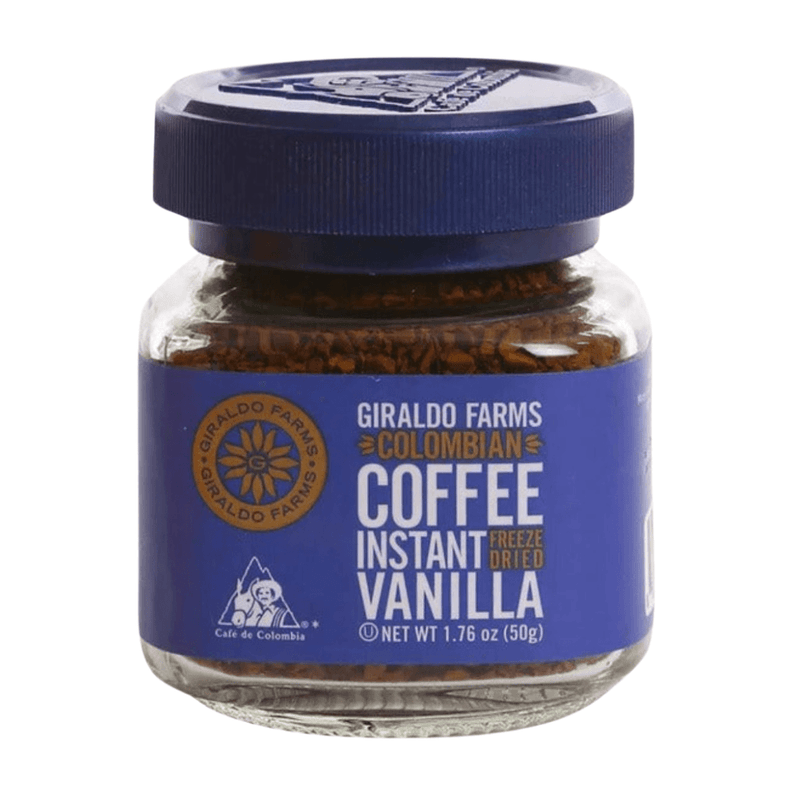 Giraldo Farms Vanilla Colombian Instant Freeze Dried Coffee, 1.76 Oz. - First Choice Buying