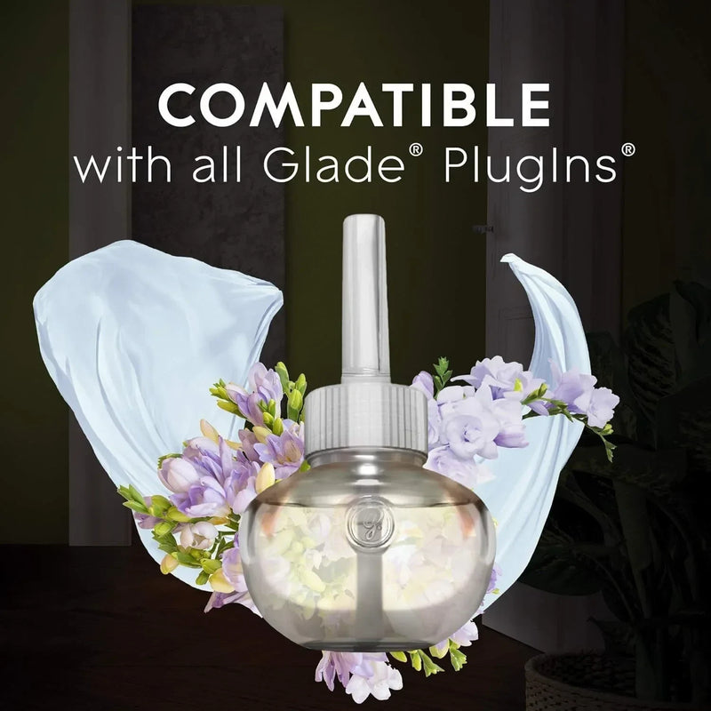 Glade PlugIn Plus Air Freshener Starter Kit, 1 Warmer + 3 Refills, Clean Linen - First Choice Buying
