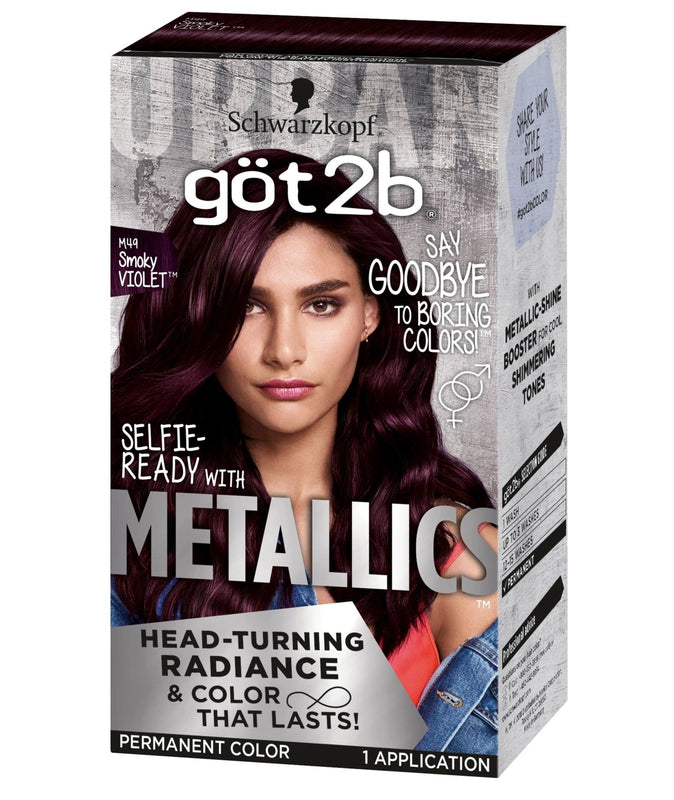 Got2b Metallics Permanent Hair Color, M49 Smokey Violet