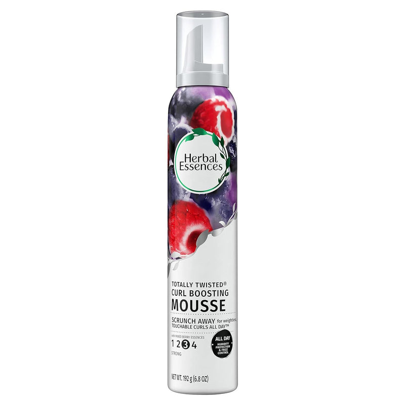 Herbal Essences Totally Twisted Curl Boosting Mousse with Mixed Berry Essences, 6.8 oz - First Choice Buying