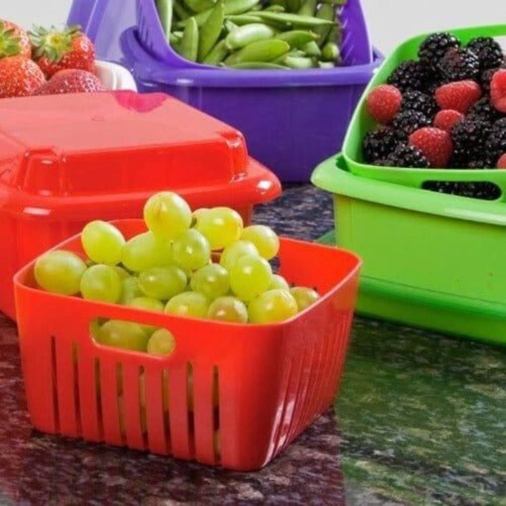 Hutzler 3-in-1 Berry Box, 2 Pint, Blue Hutzler 3-in-1 Berry Box, 2 Pint, Blue