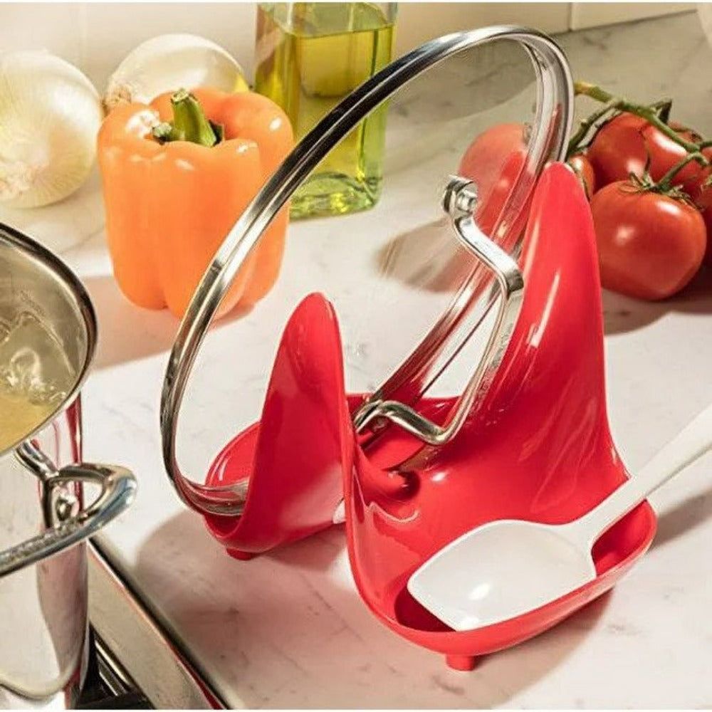 Hutzler Pot Lid Stand & Spoon Rest -