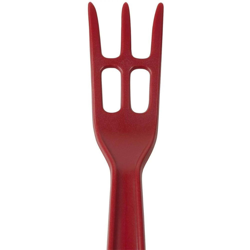 Hutzler Reinforced Nylon Waffle Cooking Fork, Red - 2 Pack - First Choice Buying