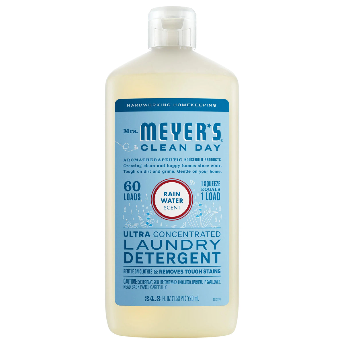 Mrs. Meyer's Ultra Concentrated Laundry Detergent, Rain Water, 24.3 oz