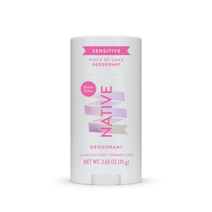 Native Sensitive Deodorant Stick, Piece of Cake, 2.65oz -