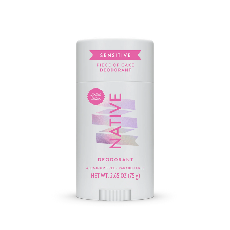 Native Sensitive Deodorant Stick, Piece of Cake, 2.65oz