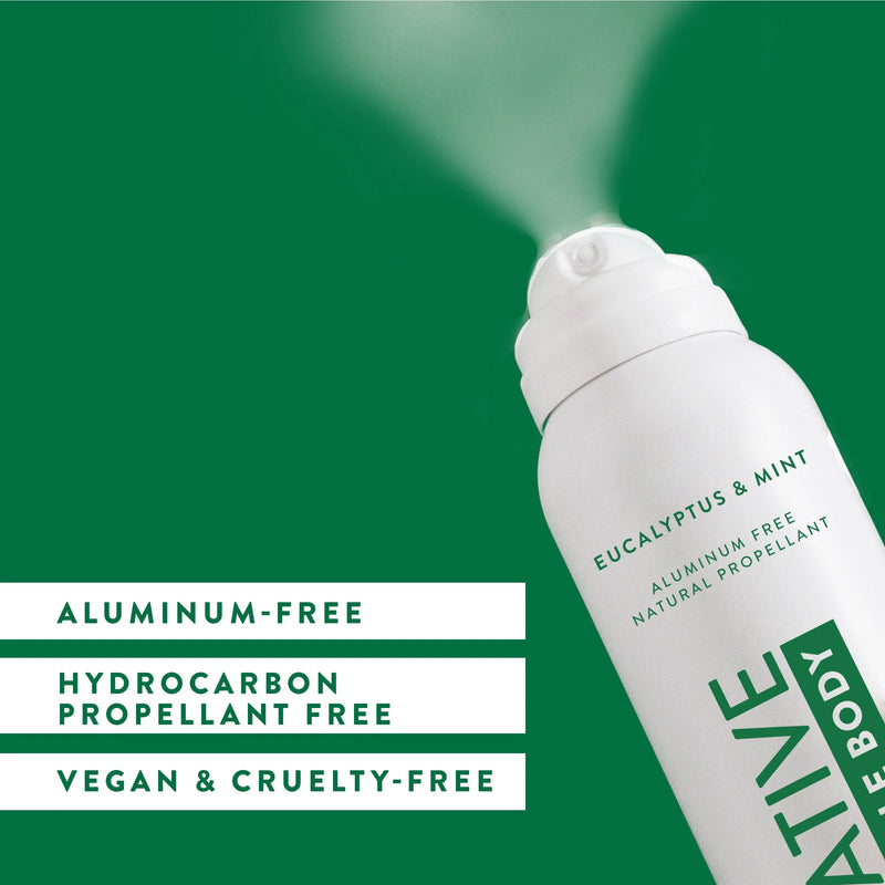 Native Whole Body Deodorant Spray, Eucalyptus & Mint, 3.5oz