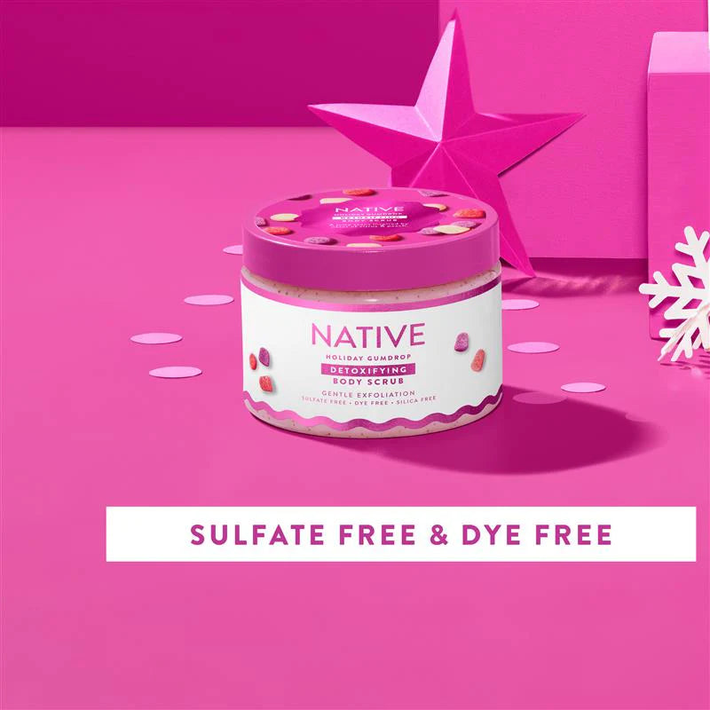Native Detoxifying Body Scrub, Holiday Gumdrop, 12oz