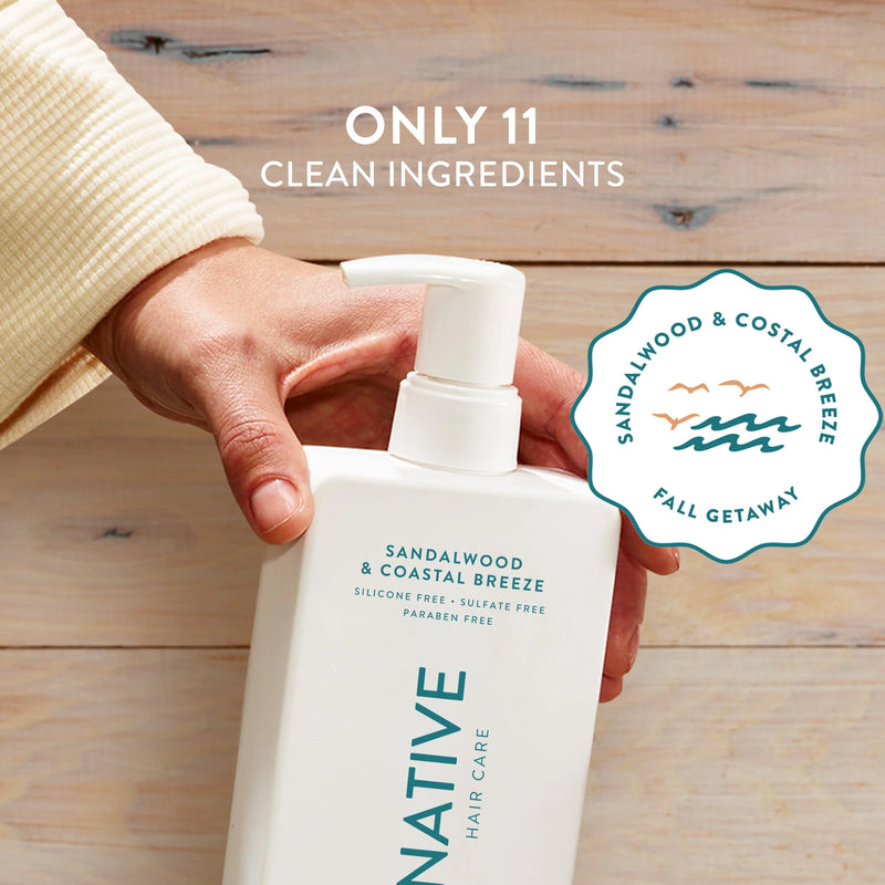 Native Full & Thick 2-in-1 Shampoo & Conditioner, Sandalwood & Coastal Breeze, 16.5oz