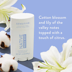 Native Whole Body Deodorant Stick, Cotton & Lily, 2.4oz