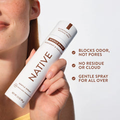 Native Whole Body Deodorant Spray, Coconut & Vanilla, 3.5oz